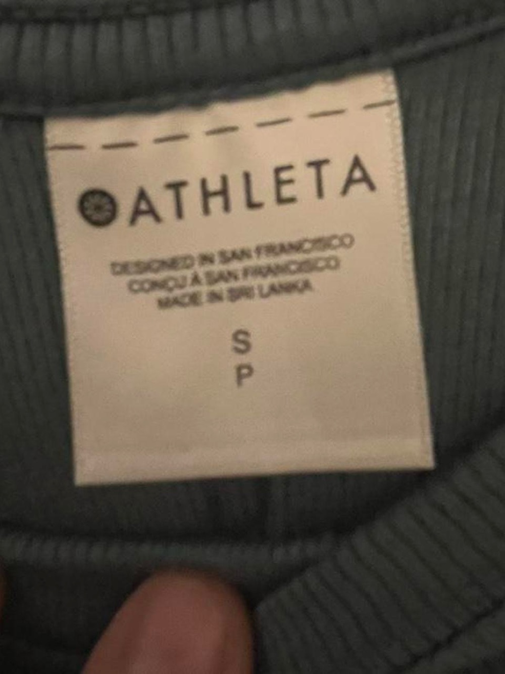 Athleta Olive Short-Sleeved Scoop Neck Tee - Picture 4 of 4